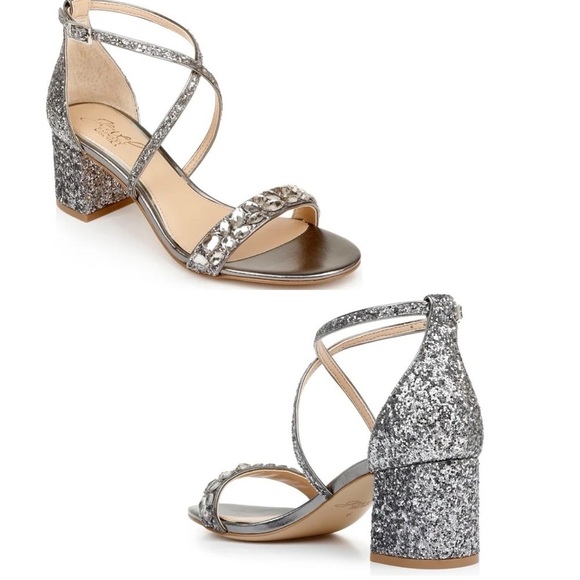 Jewel Badgley Mischka- Women's Claudia Embellished Sandal - Picture 2 of 12